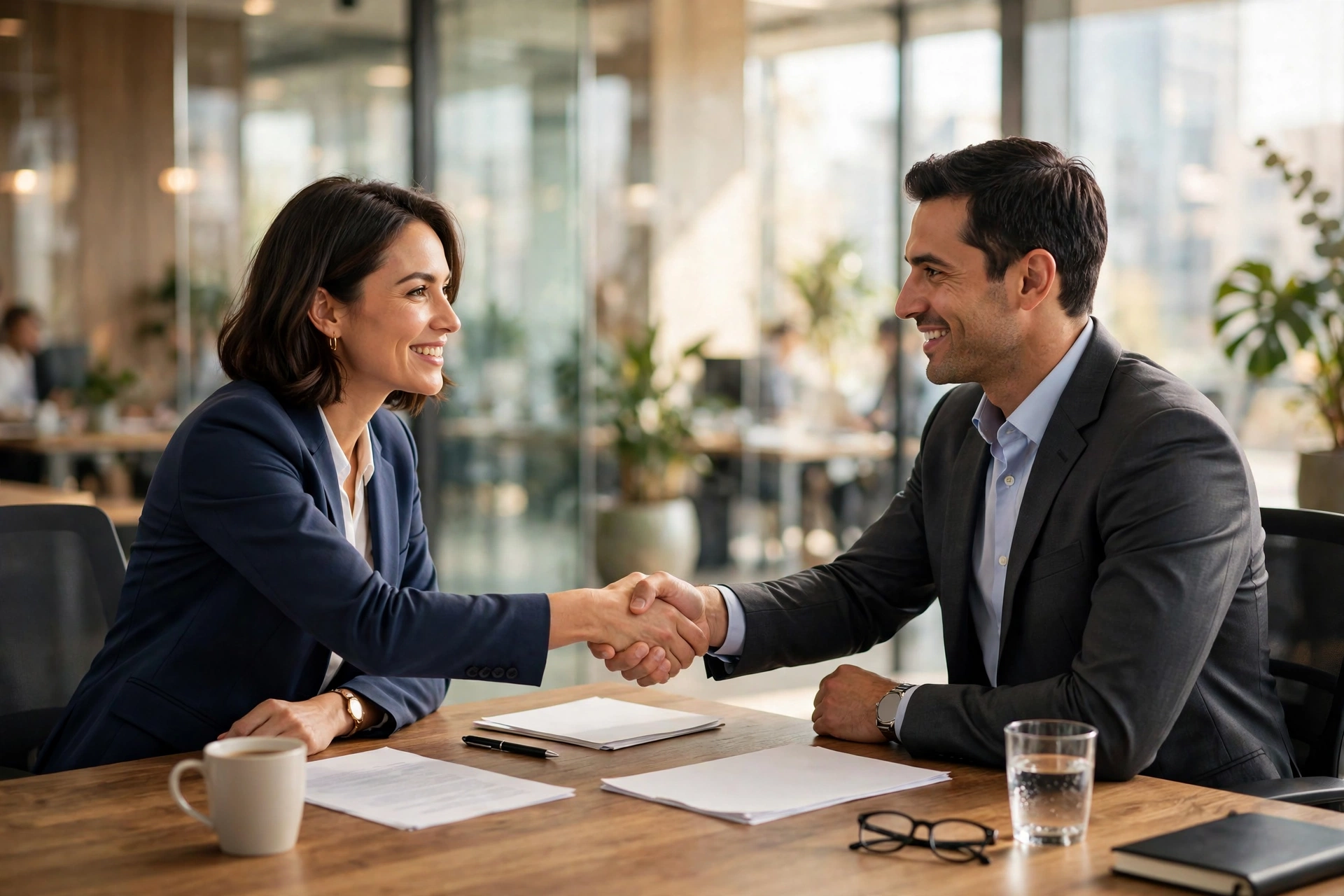 Staffing and recruitment services, professional job interview